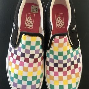 VANS ASHER SLIP-ON SNEAKERS size 4 Youth